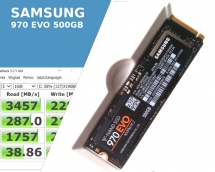 Test dysku SSD Samsung 970 EVO 500 GB